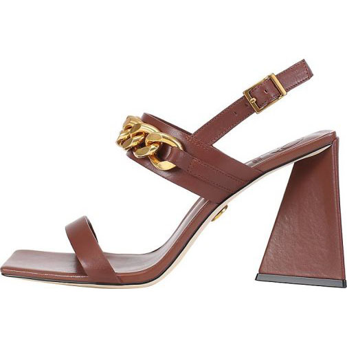 ekonika Riemchenschuhe mit glänzendem Ketten-Element