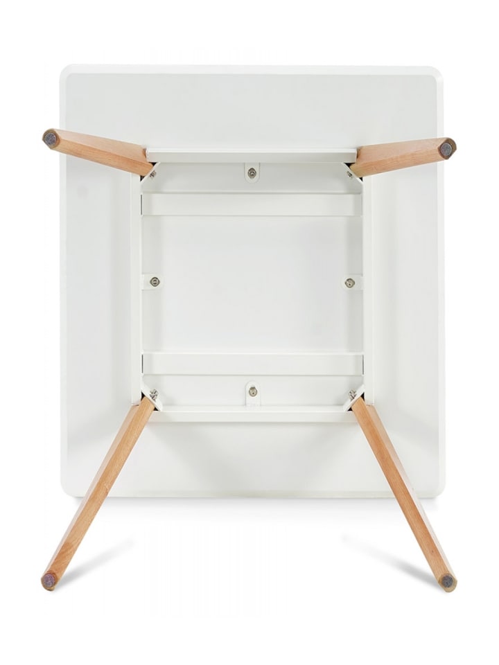 KADIMA DESIGN Esstisch Quadratisch Holz Weiß | Modern Skandinavisch in Weiß günstig kaufen onesize