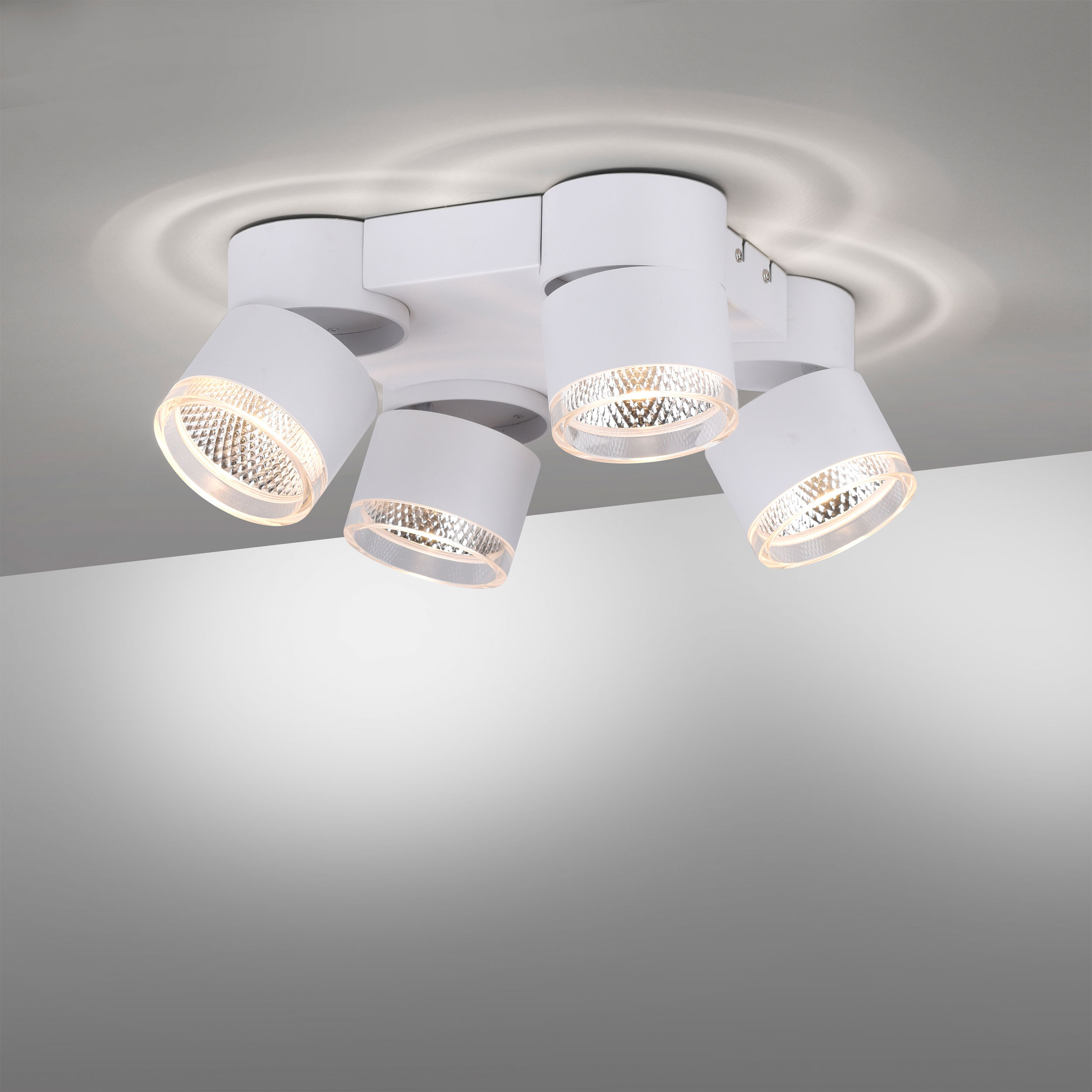 PURELED-Deckenleuchte 4flg