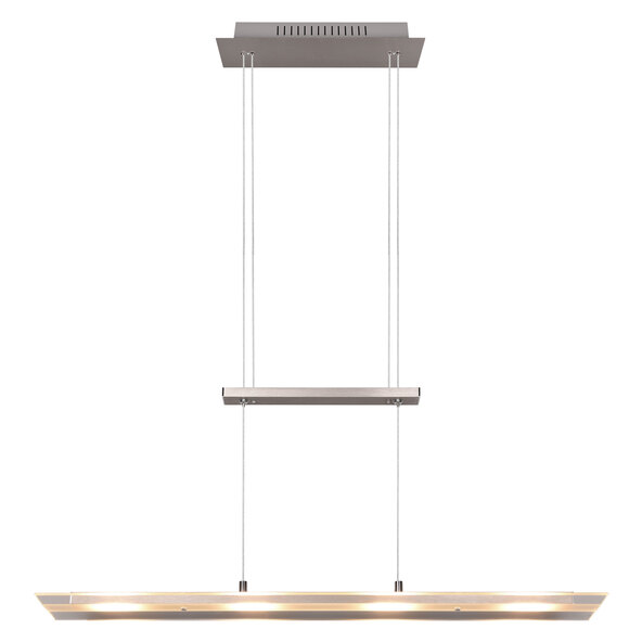 LED-Pendelleuchte Milos, nickel-matt