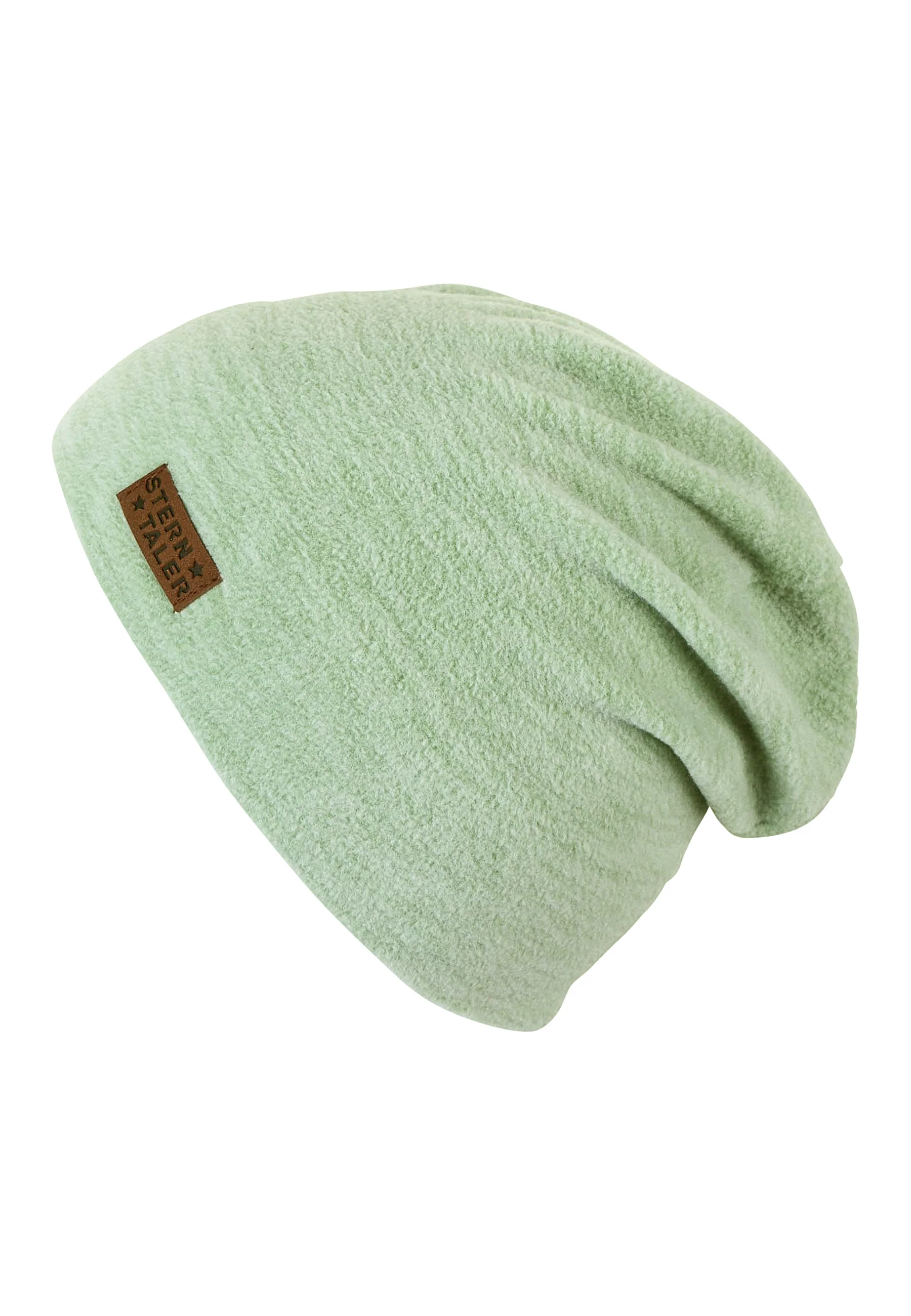 Slouch-Beanie aus Microfleece melange (recycelt)