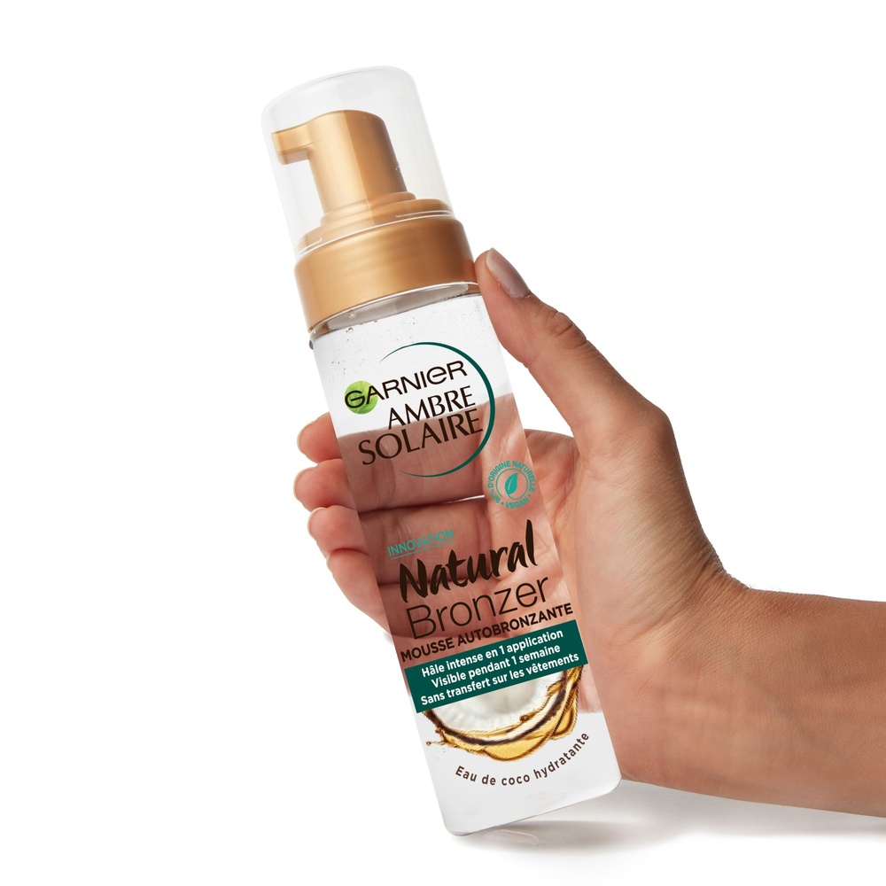 garnier Ambre Solaire Mousse autobronzante transparente effethâle naturel