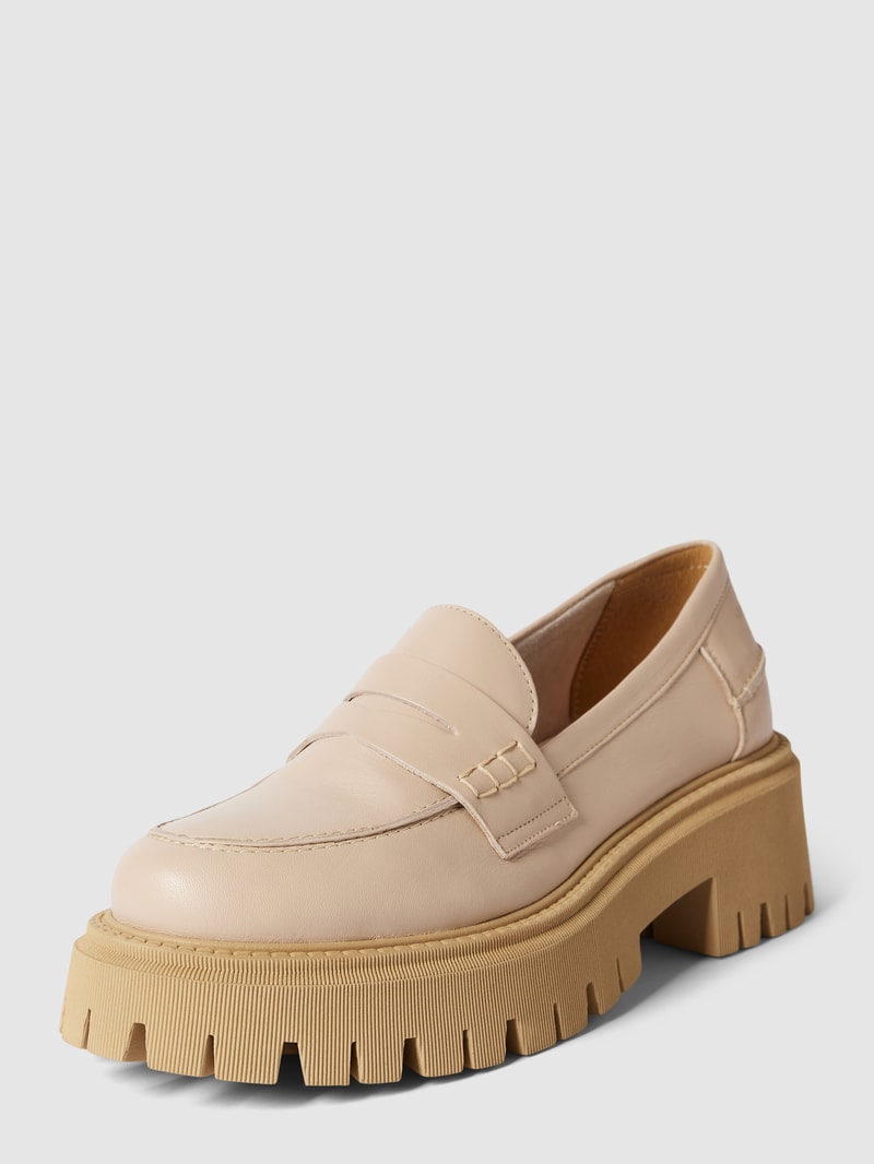Penny-Loafer mit hohem Absatz Modell 'ALAMA' in sand