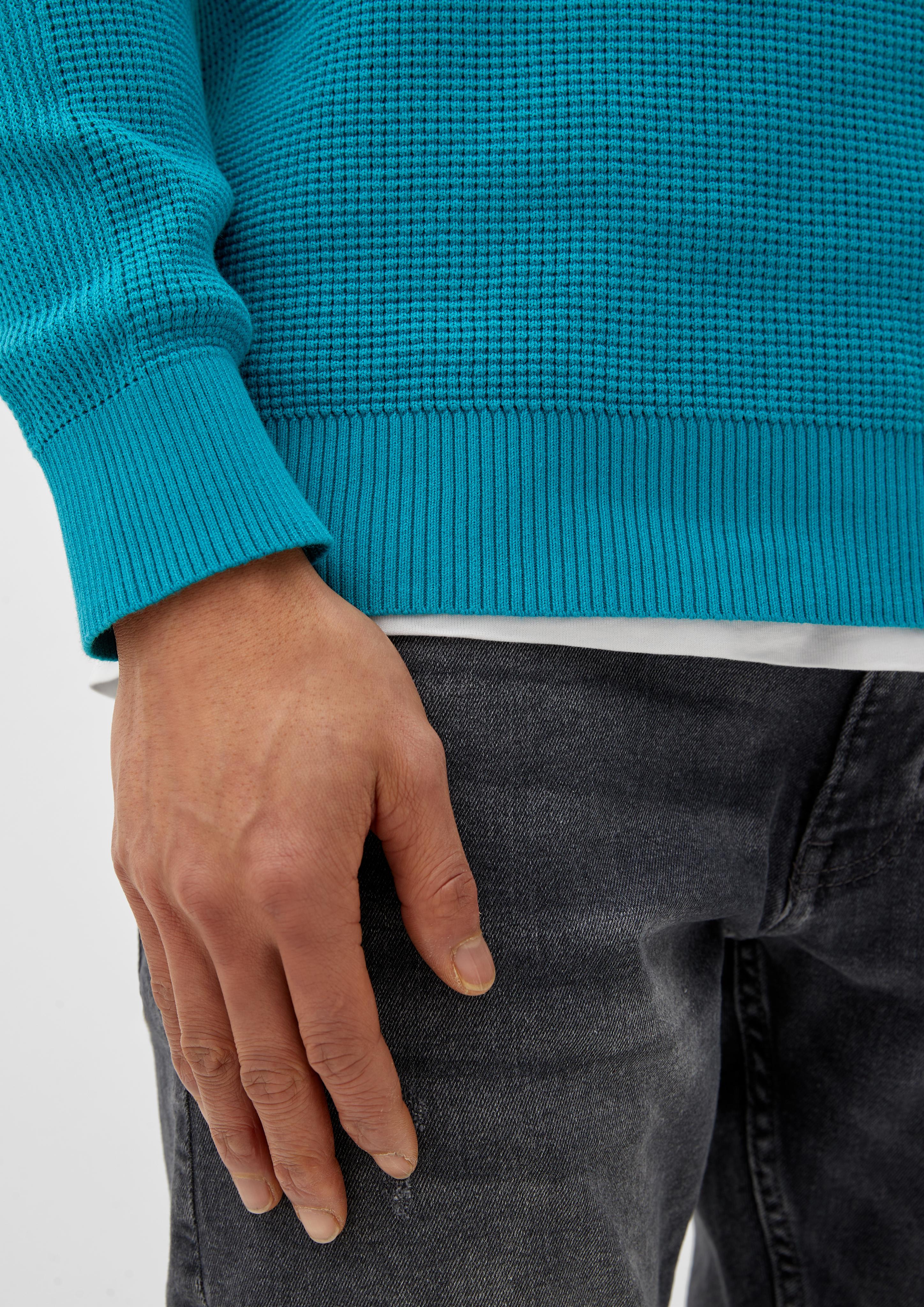Pullover mit Waffelpiqué-Struktur  2129585-6376