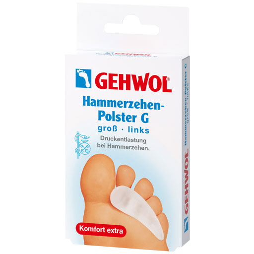 GEHWOL Polymer Gel Hammerzehenpolster G links  1 St