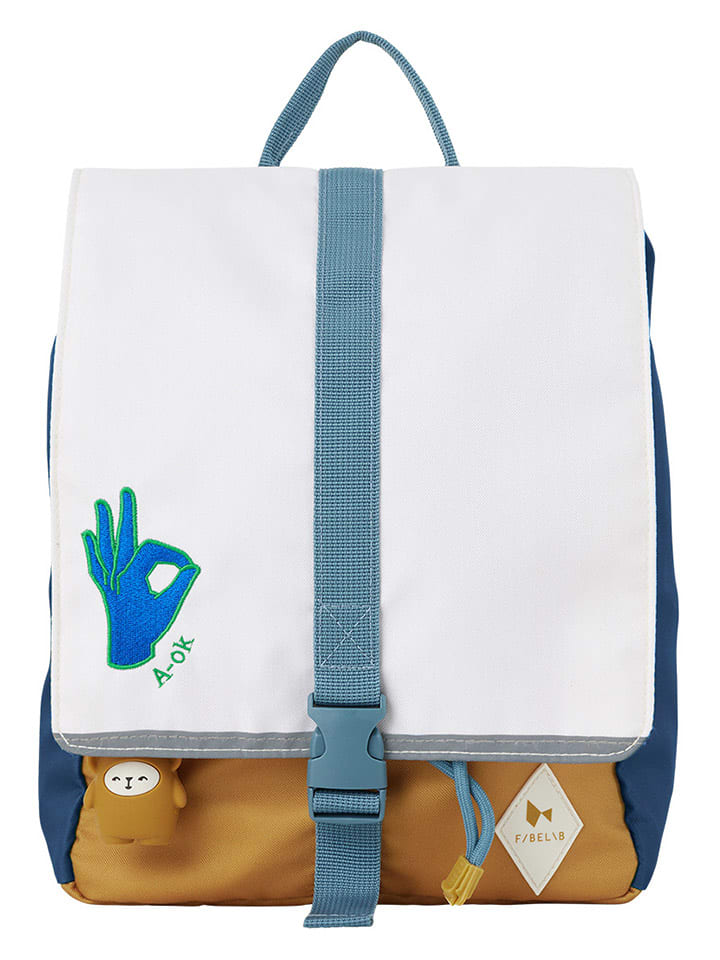 FABELAB Rucksack in Petrol/ Senf/ Weiß - (B)26 x (H)32 x (T)9 cm günstig kaufen onesize