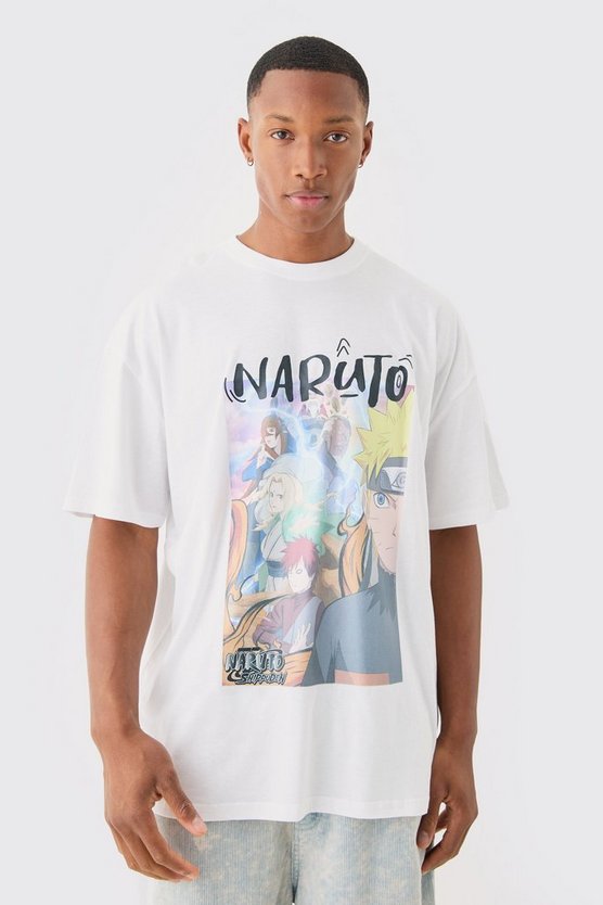 Oversize T-Shirt mit lizenziertem Naruto Anime Print