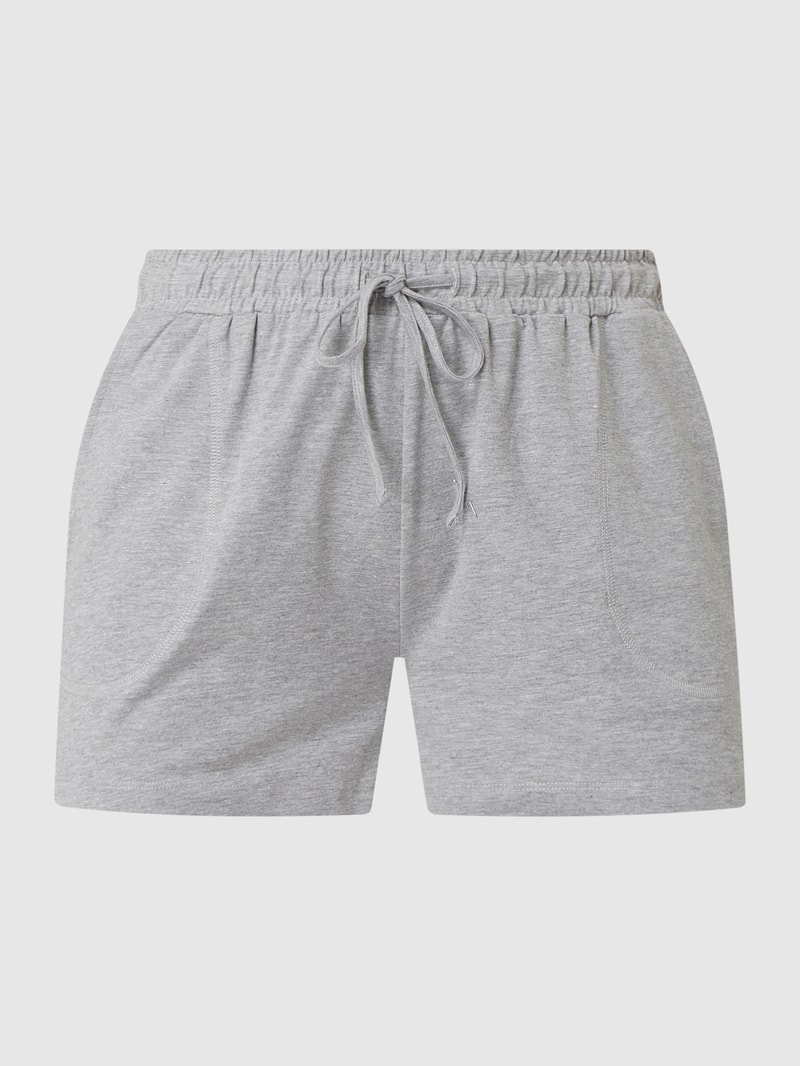 Lounge-Hose mit Eingrifftaschen in silber meliert