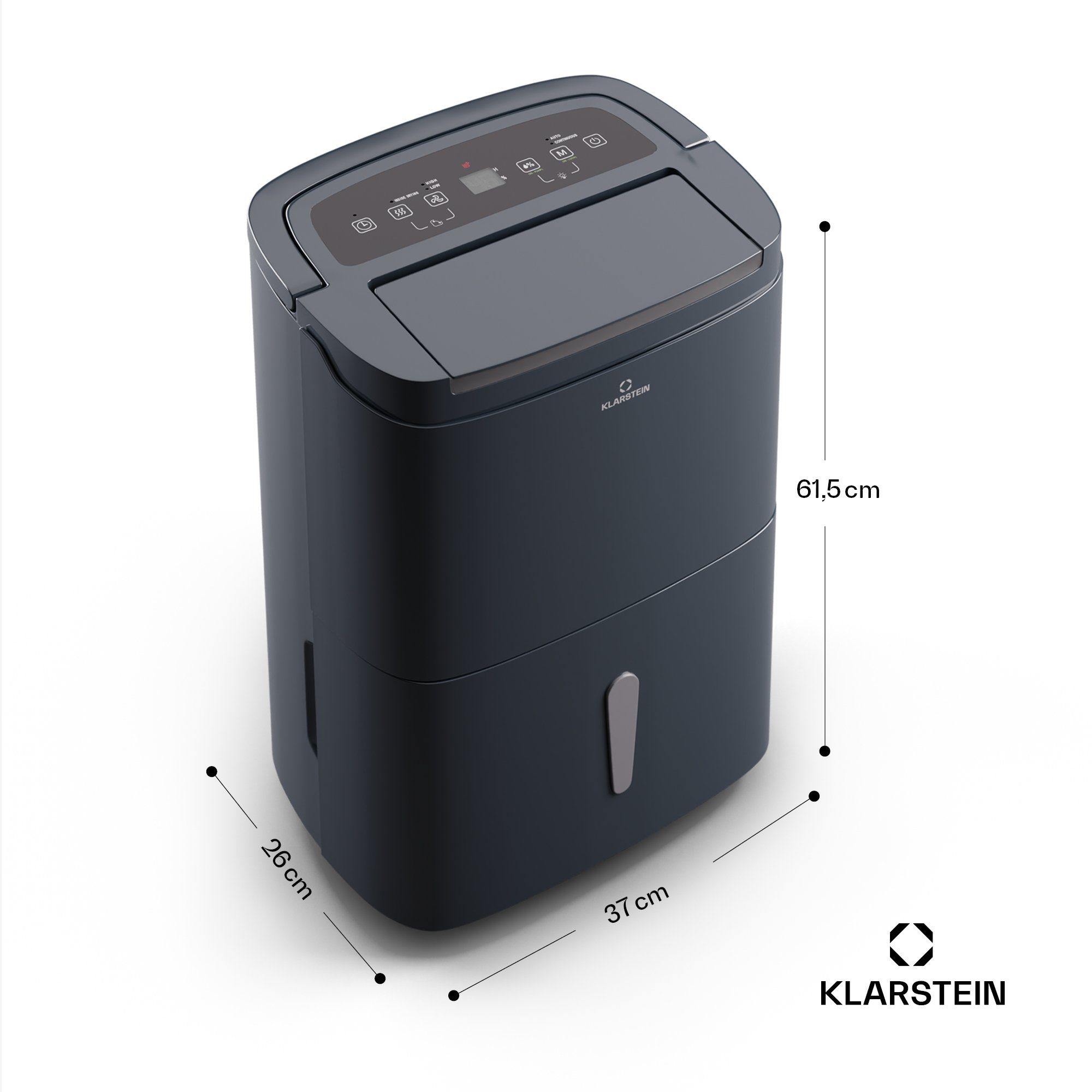Klarstein Luftentfeuchter DryFy Connect 40 Luftentfeuchter, elektrisch WiFi Kompression 40l/d 35-45m²