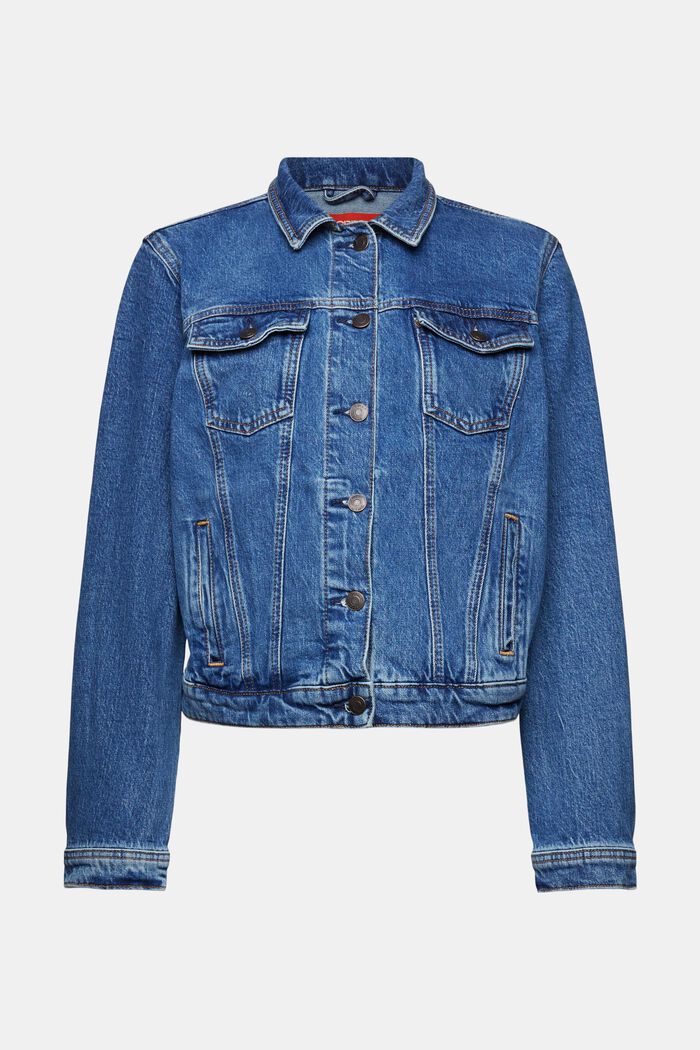Jeansjacke in schmaler Passform