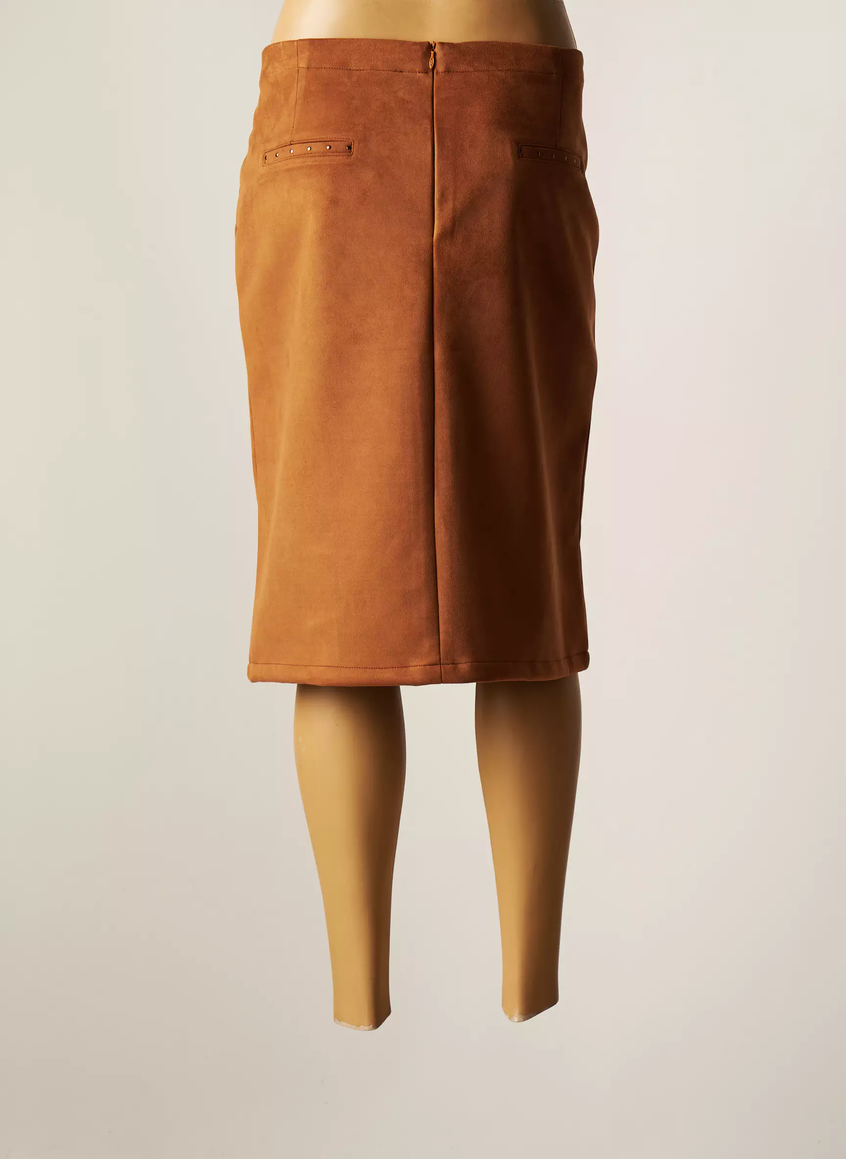 Felino Jupes Mi Longues Femme couleur marron