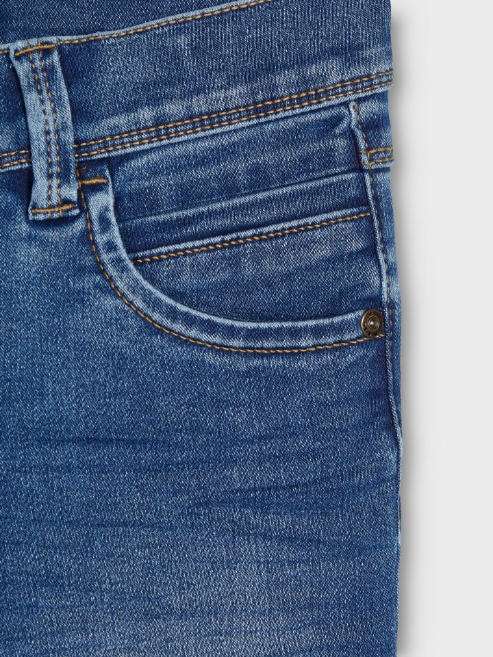 name it Jeans slim fit in medium blue denim günstig kaufen