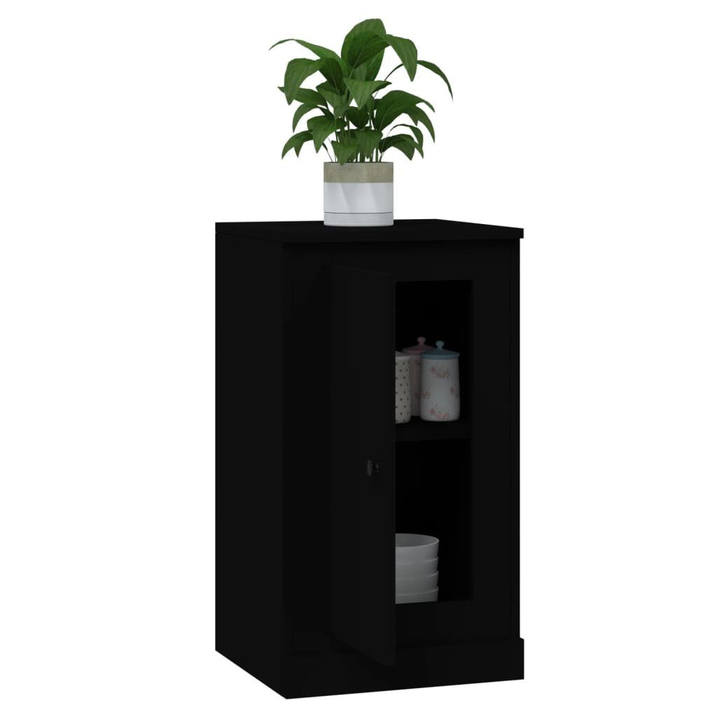 vidaXL Anrichte Sideboards 2 Stk Schwarz 37,5x35,5x67,5 cm Holzwerkstoff Kommode