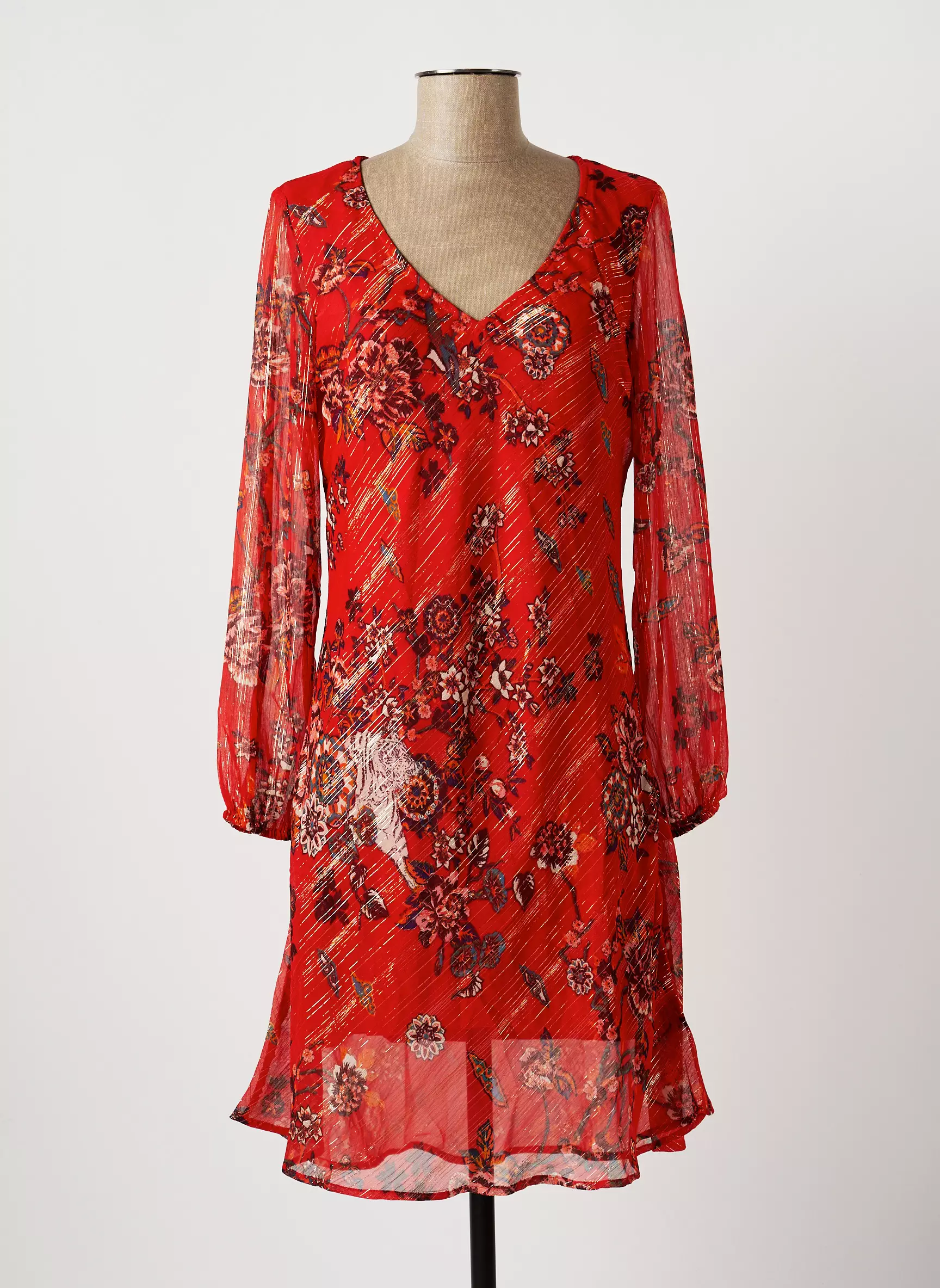 La Fiancee Du Mekong Robes Mi Longues Femme couleur orange