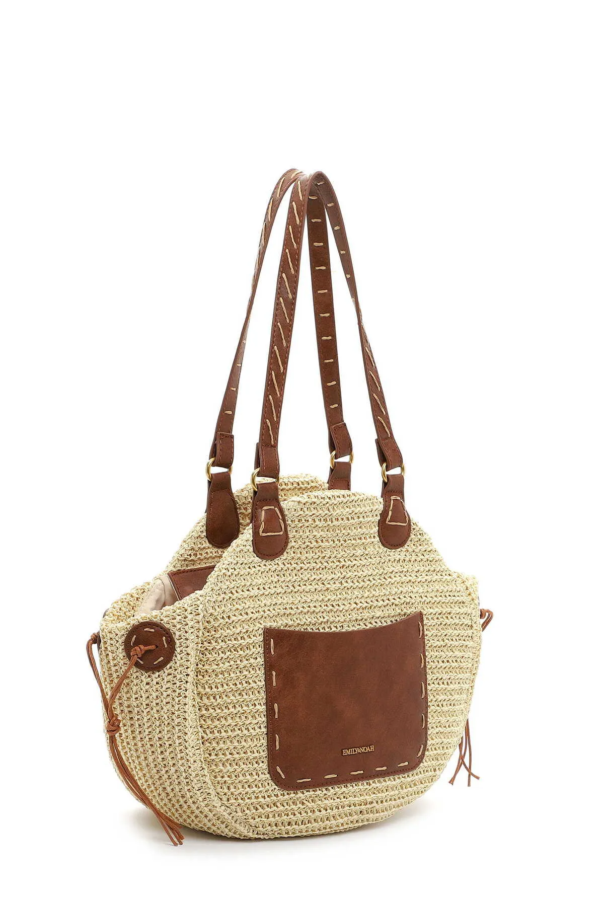 Emily & Noah  Handtasche - Beige - Strukturiert