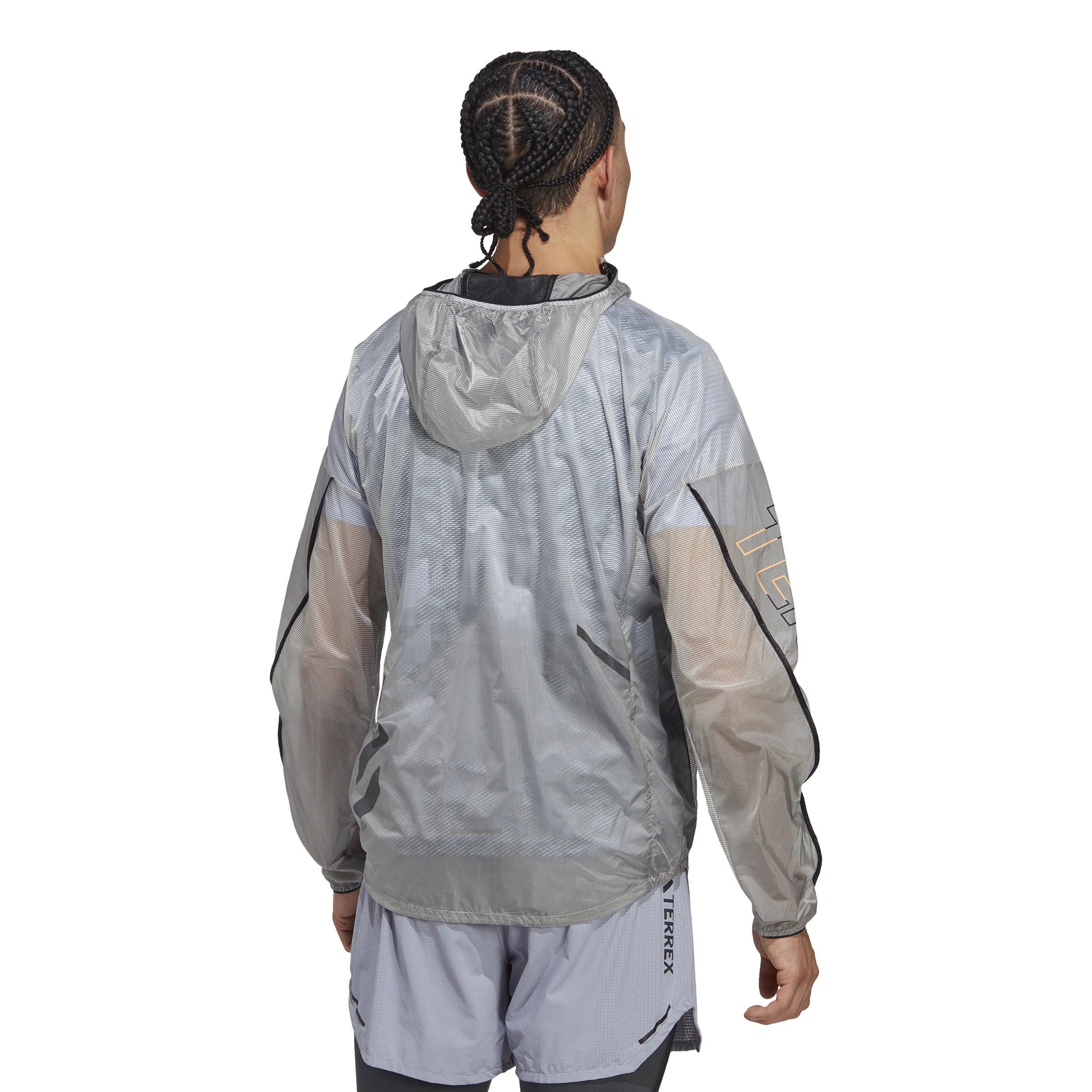 Agravic Pro WW Laufjacke Herren - Grau, Weiß