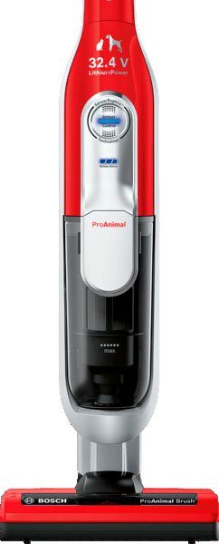BOSCH Akku-Stielstaubsauger Athlet ProAnimal 32.4 V BBH7PET, beutellos, Tierhaar-Staubsauger, Laufzeit bis zu 60 Min., 3 Leistungsstufen