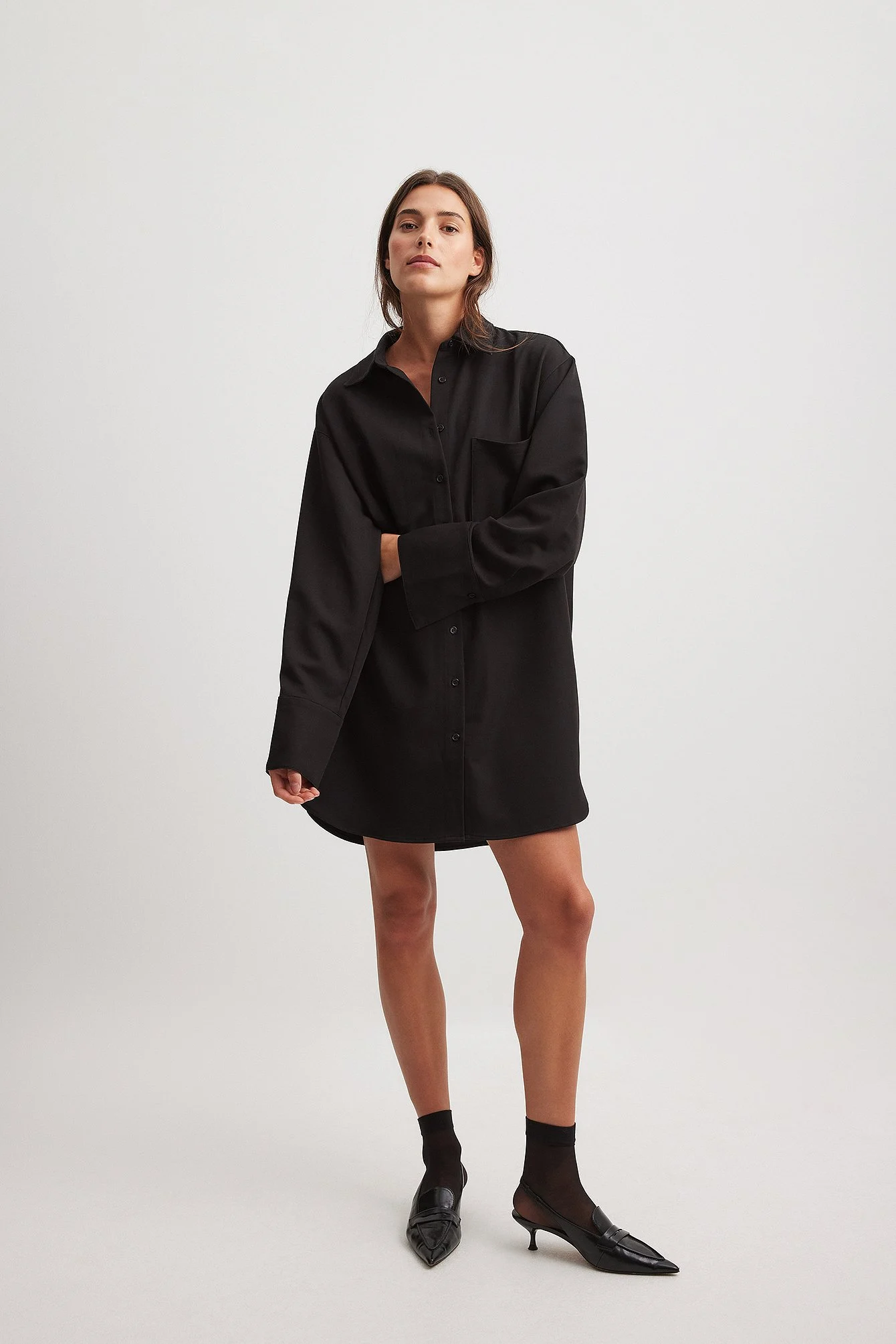Übergroßes Hemdkleid