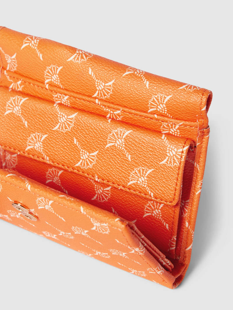 Portemonnaie mit Druckknopfverschluss Modell 'cosma' in orange