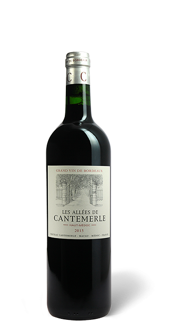 Bordeaux Les Allées de Cantemerle Second vin du Château Cantemerle Haut-Médoc  2015  75 cl - Rouge