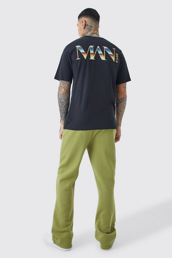 Tall Oversize T-Shirt mit Man-Print