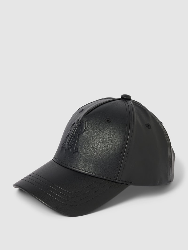 Basecap mit Label-Detail in schwarz