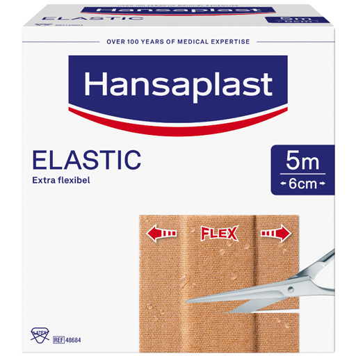 HANSAPLAST Elastic Pflaster 6 cmx5 m  1 St  Pflaster