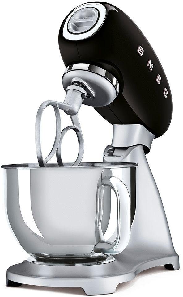 Smeg Küchenmaschine SMF02BLEU Schwarz, 800 W, 4,8 l Schüssel