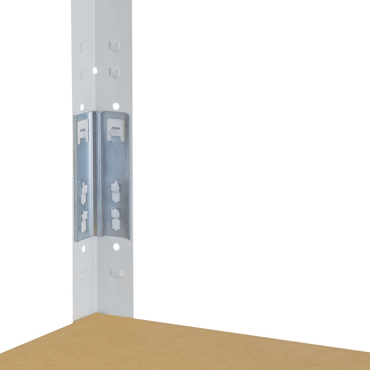 Shelfplaza HOME 200x80x30cm Schwerlastregal in weiß mit 6 Böden
