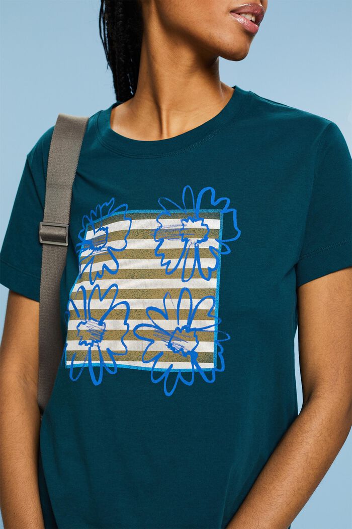 Baumwoll-T-Shirt mit Print