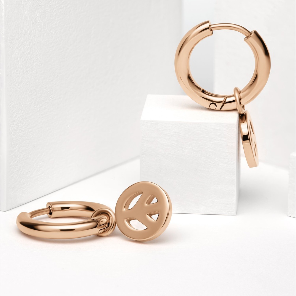 GMK Collection Créoles Acier inoxydable Boucles d'oreilles