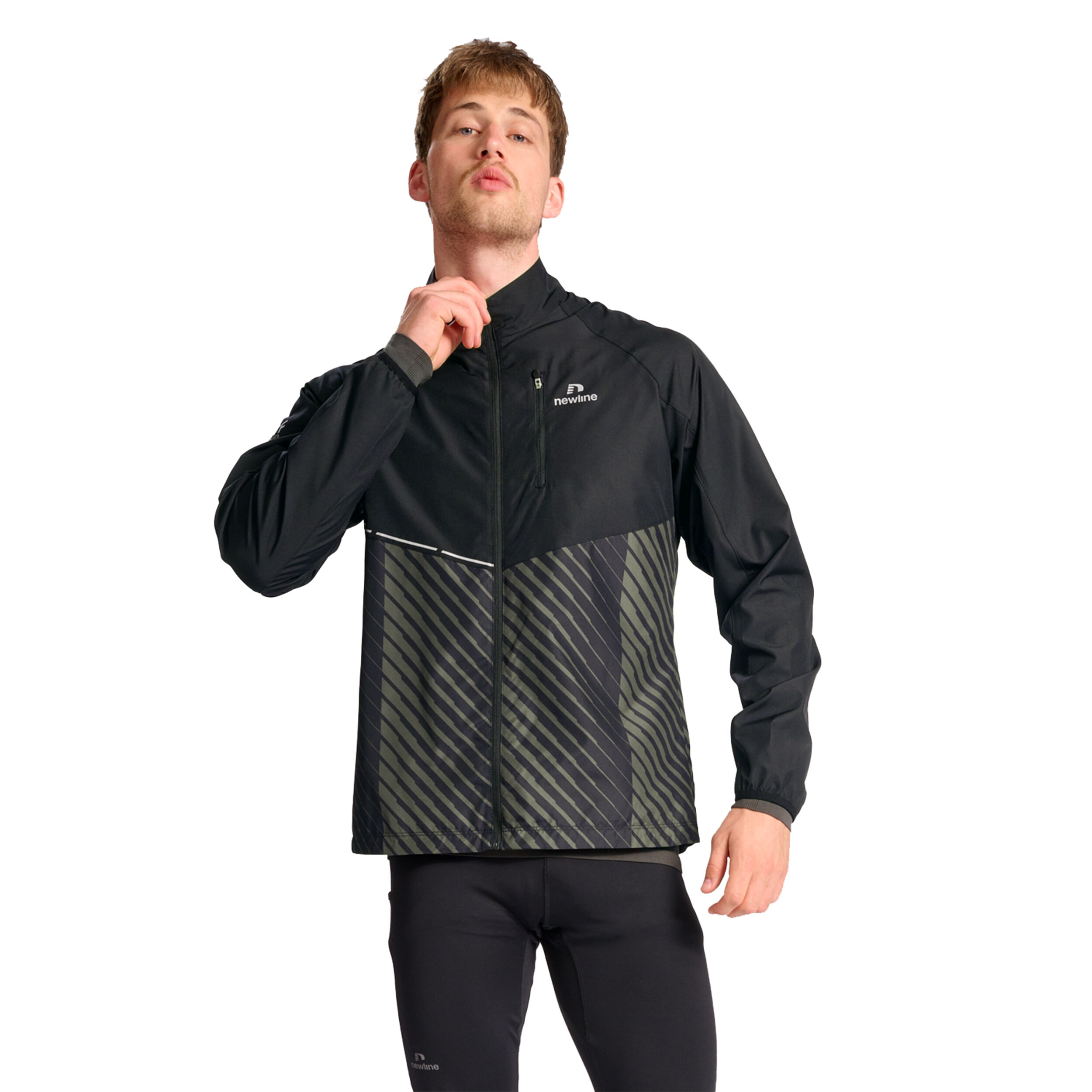 Pace Laufjacke Herren - Schwarz, Beige