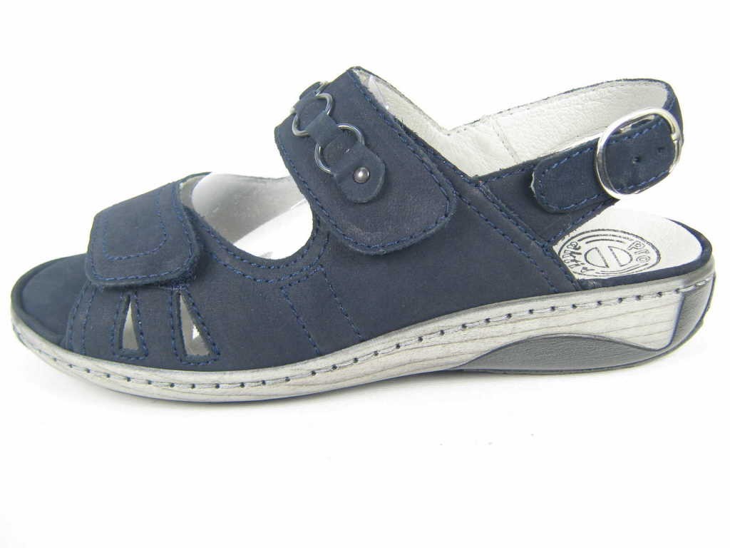 WALDLÄUFER Komfort Sandalen blau NV