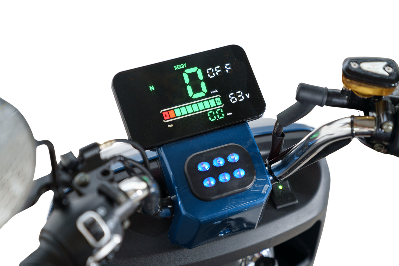Stormborn R5 Elektro-Dreiradroller 25 km/h - blau