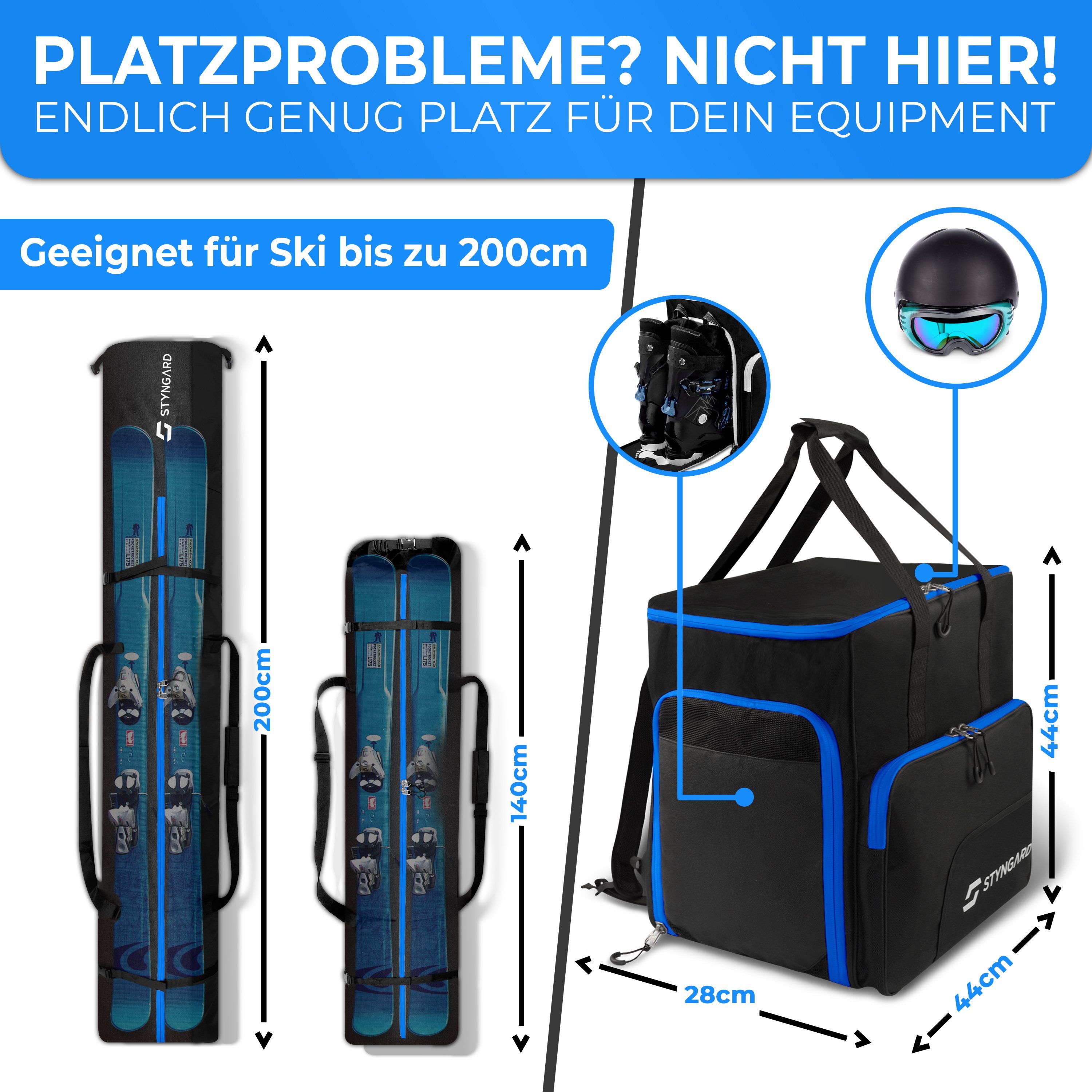Styngard Skitasche Skitasche Skischuhtasche Set Salzburg