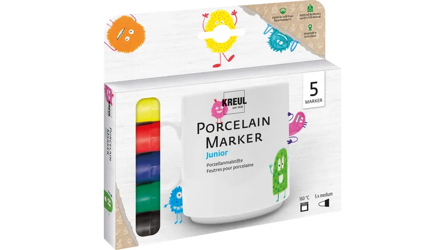 KREUL PorcelainPen easy 5er Set