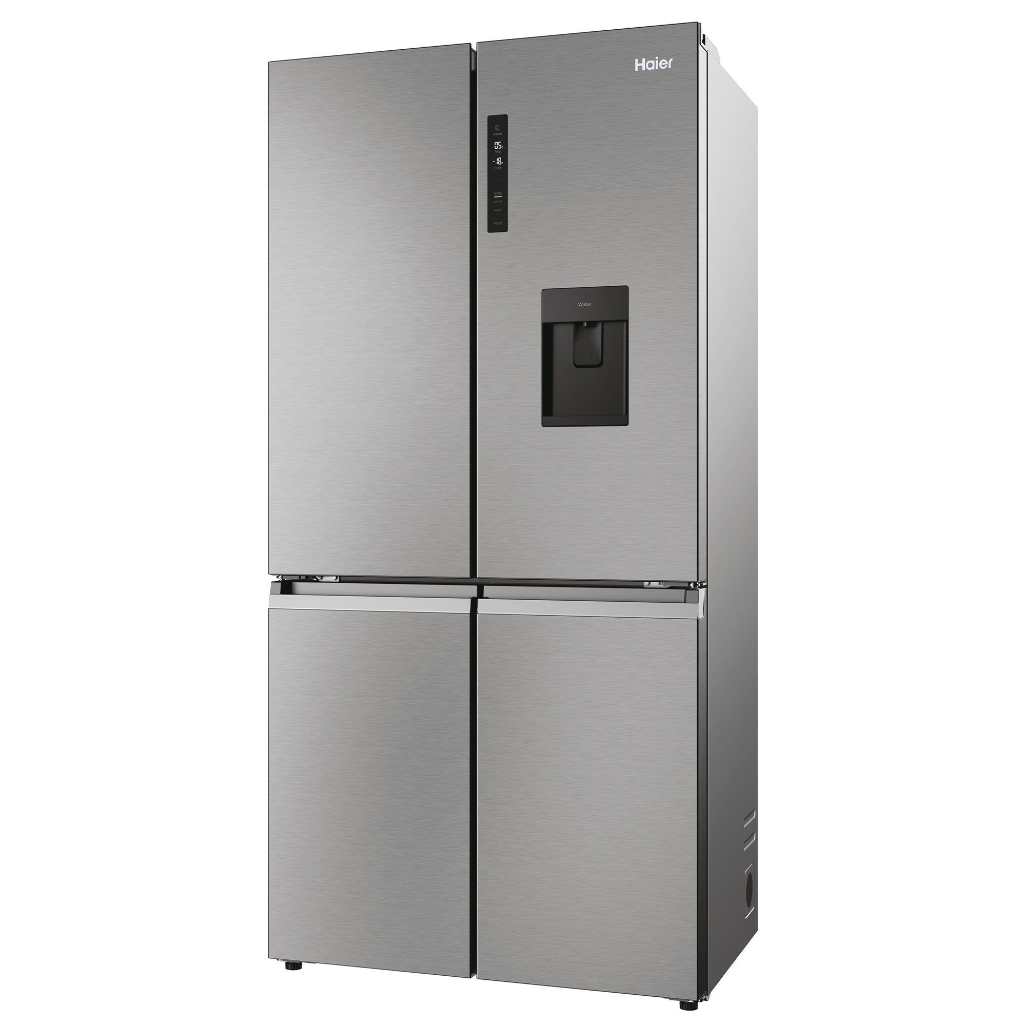 Haier Side-by-Side CUBE 90 SERIES 5 Design Edelstahlfront HCR5919EHMP, 190 cm hoch, 90.5 cm breit, XL Slim Line, Wasser Spender, Eiswürfelbereiter, Total No Frost