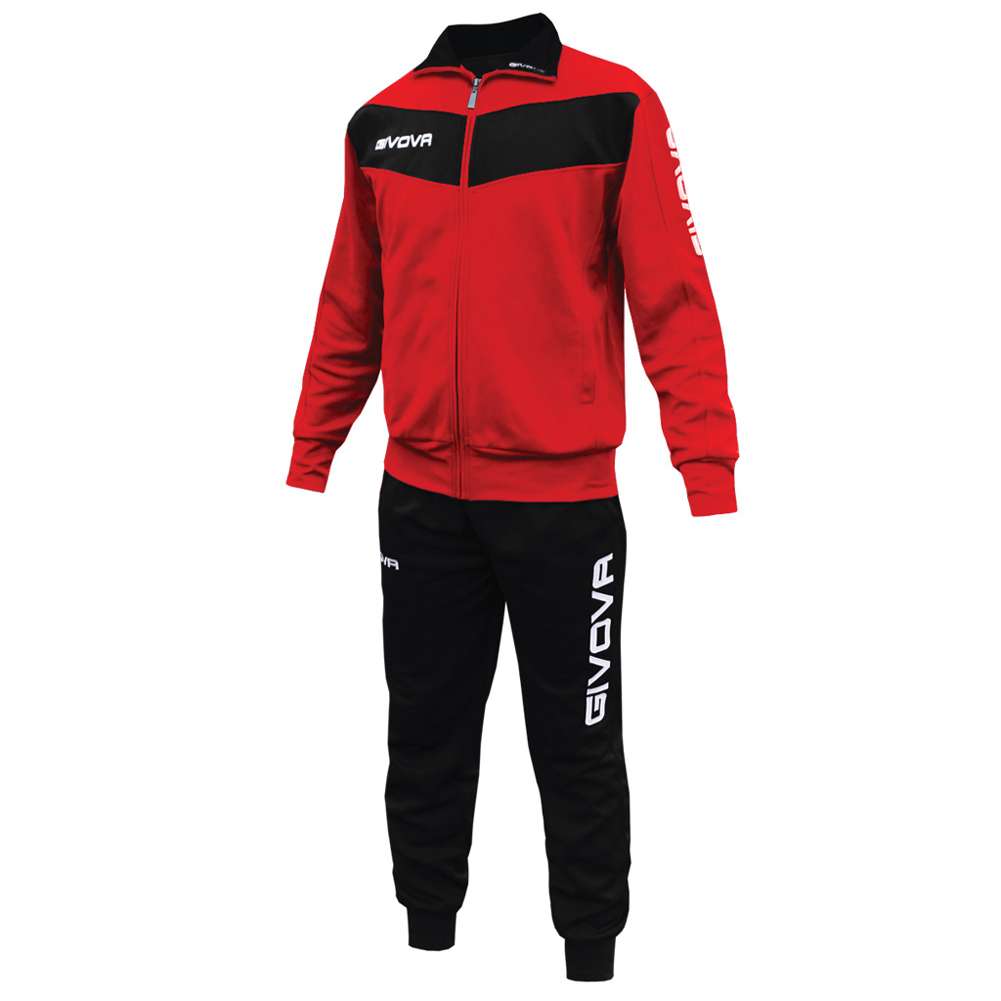 Givova Tuta Visa Trainingsanzug rot/schwarz
