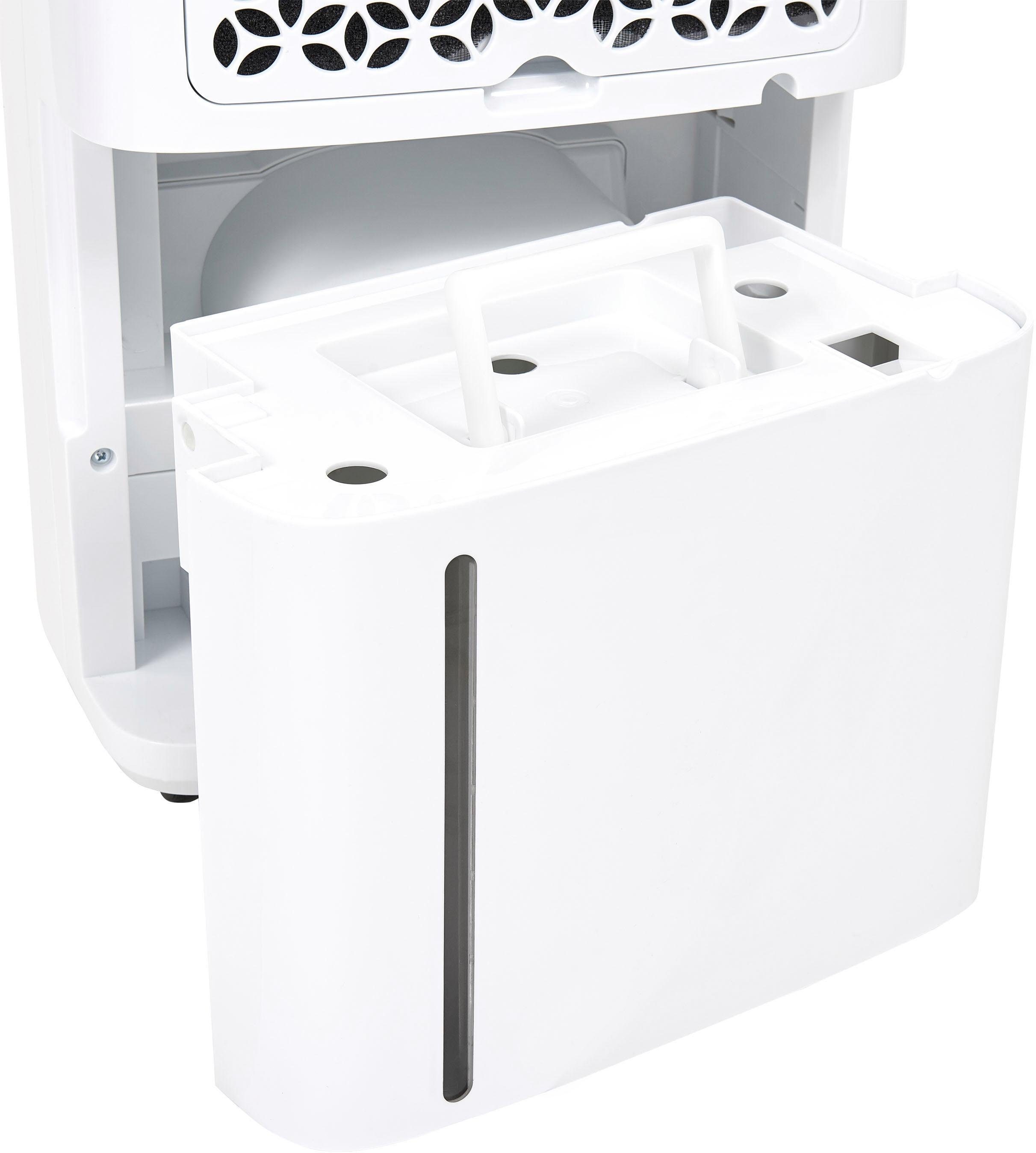 exquisit Luftentfeuchter LE 2055 wes, für 35 m³ Räume, Entfeuchtung 20 l/Tag, Tank 5,5 l
