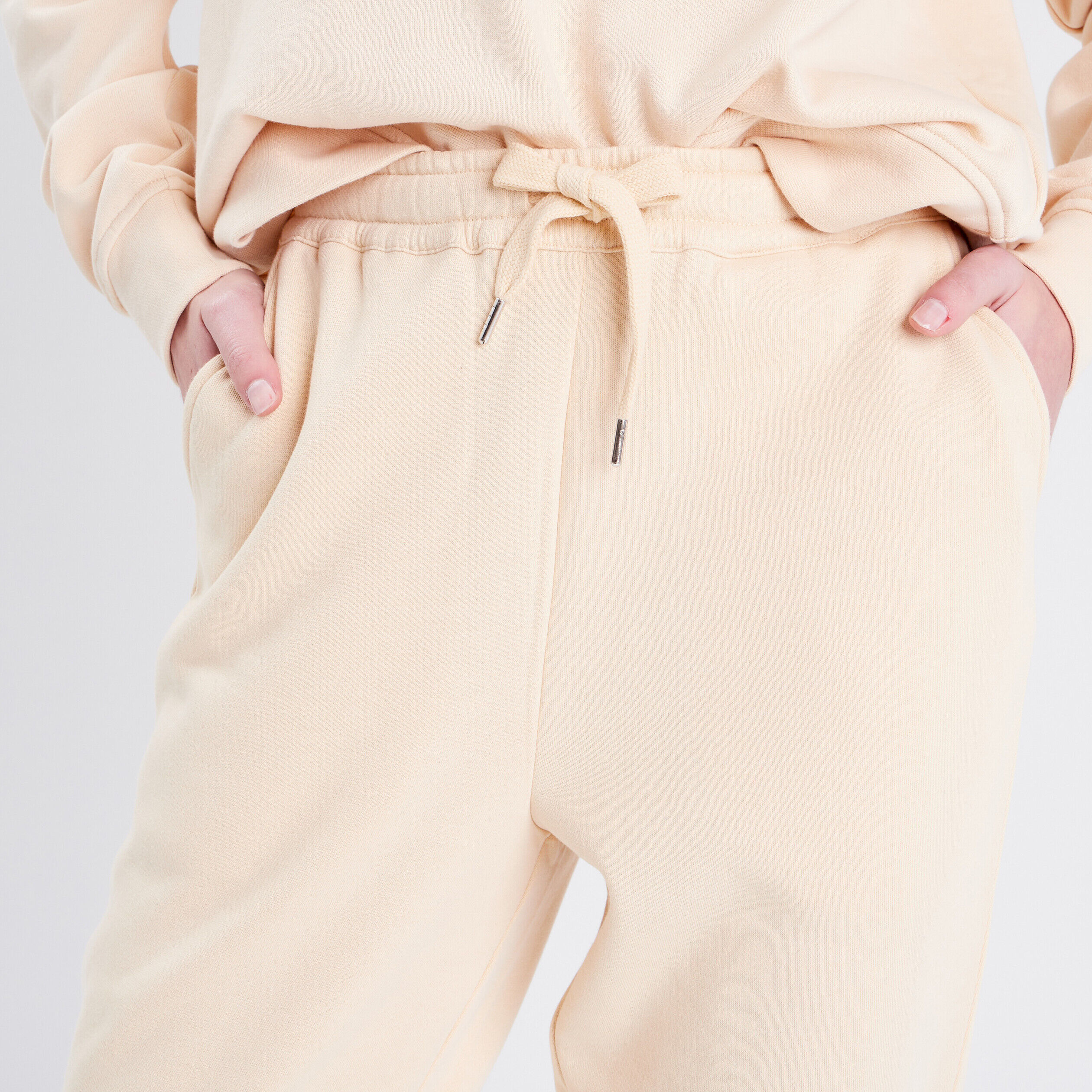 Pantalon casual chino ecru femme | Cache Cache