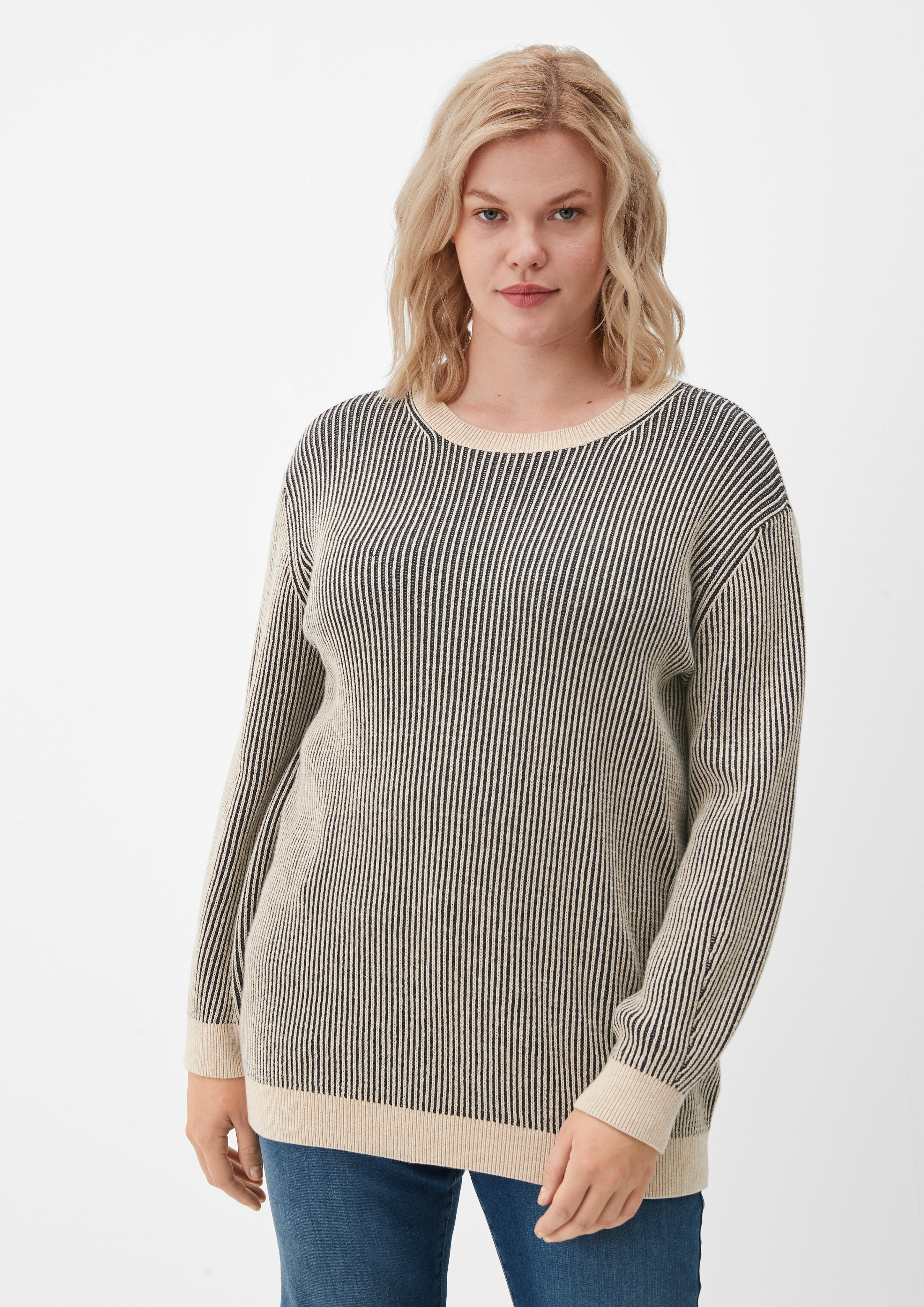 Feinstrickpullover mit V-Neck  2122009-82W1