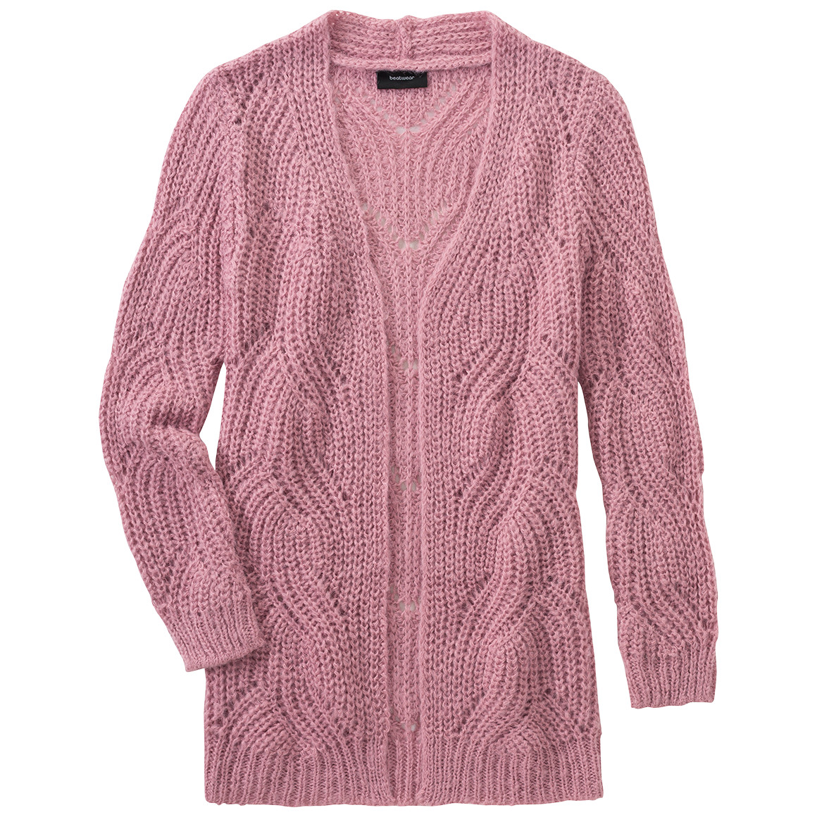 Mädchen Strickjacke mit Lochstrick-Muster