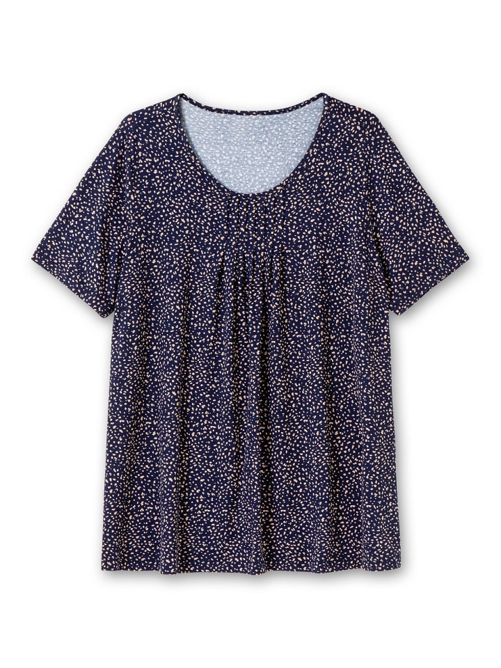 sheego Shirt in marine gemustert günstig kaufen