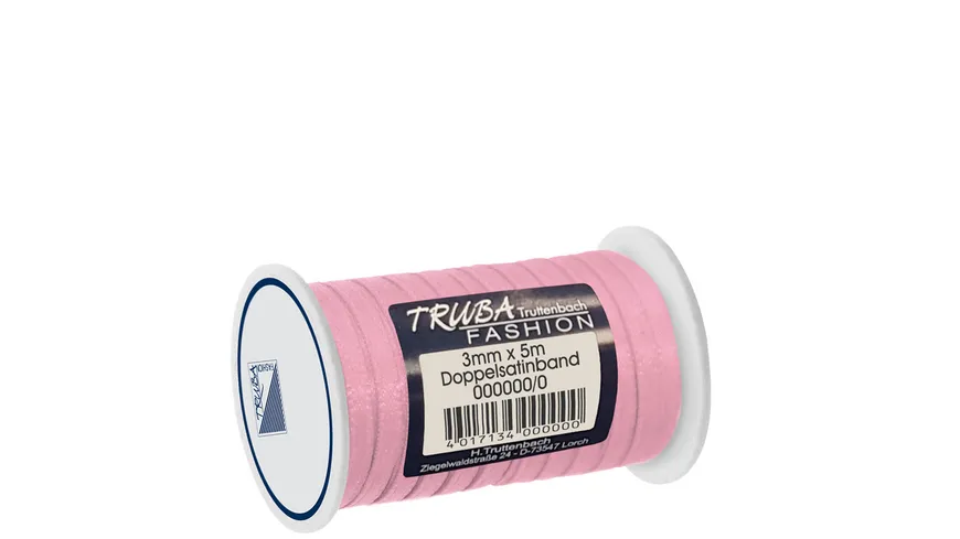 TRUBA Doppelsatinband ùni rosa 5 m rosa