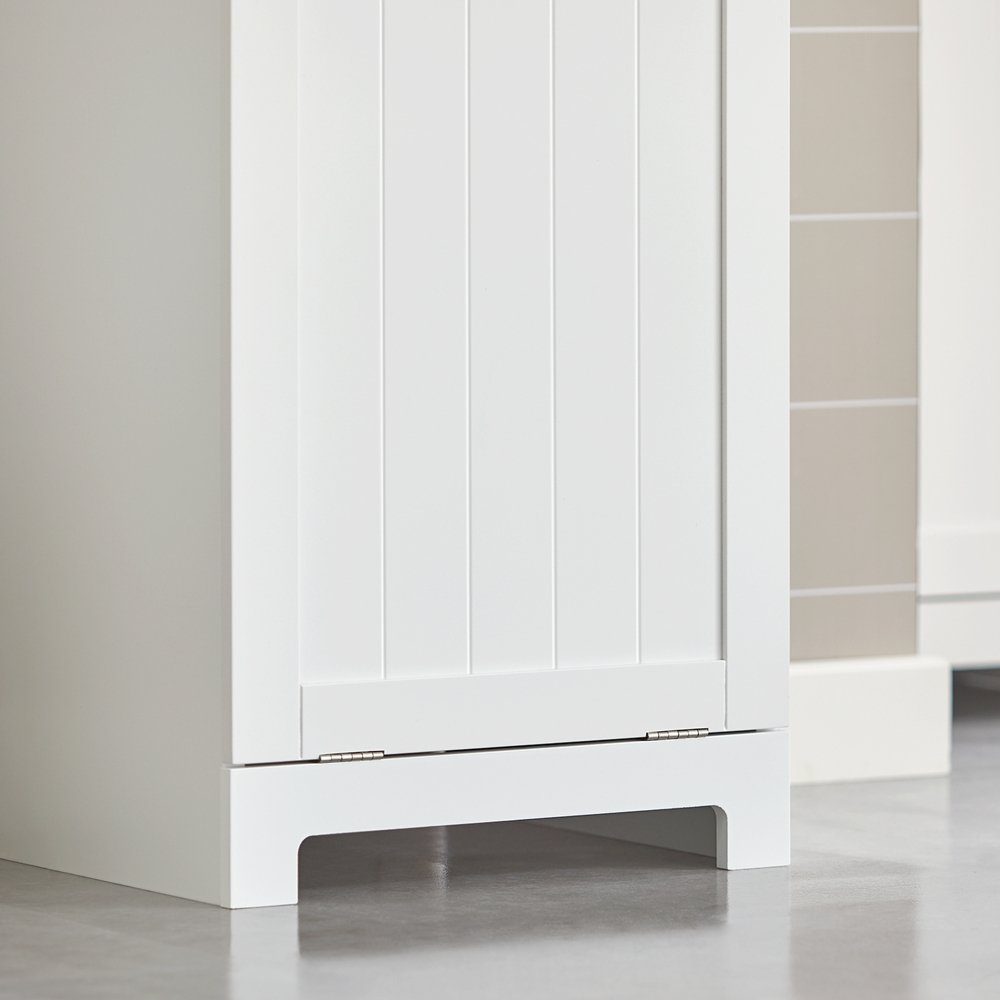 SoBuy Wäscheschrank BZR21 mit ausklappbarem Wäschetruhe Wäschesammler mit Schubladen Wäschekorb