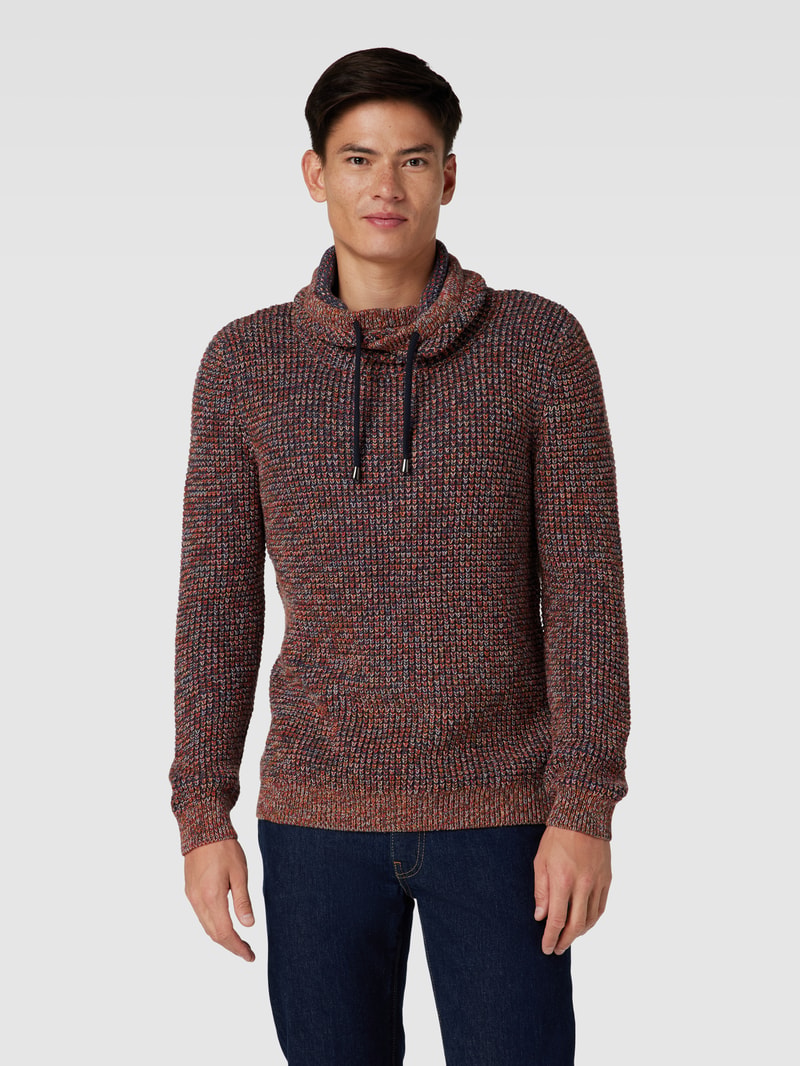 Strickpullover mit Allover-Muster in rot