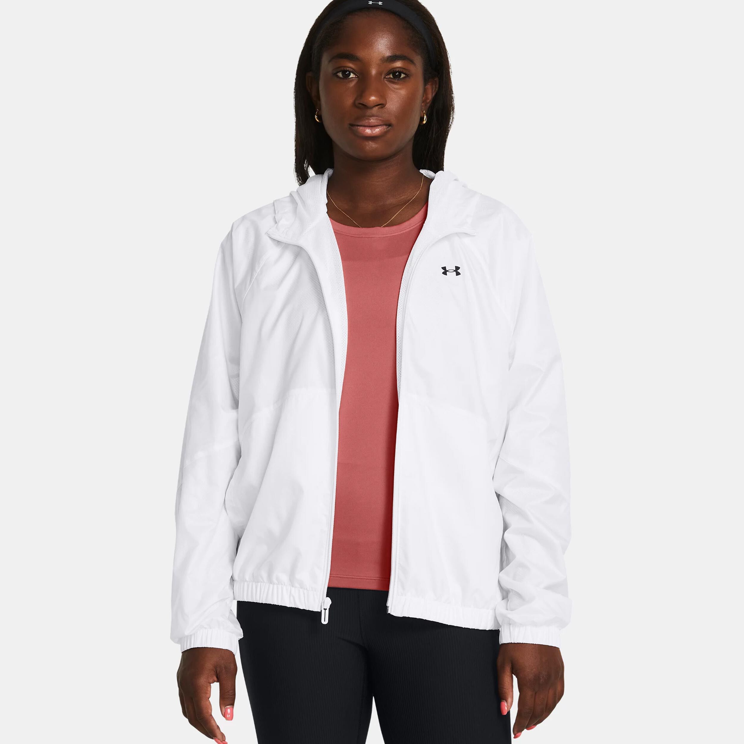 Sport Windbreaker Trainingsjacke Damen - Weiß