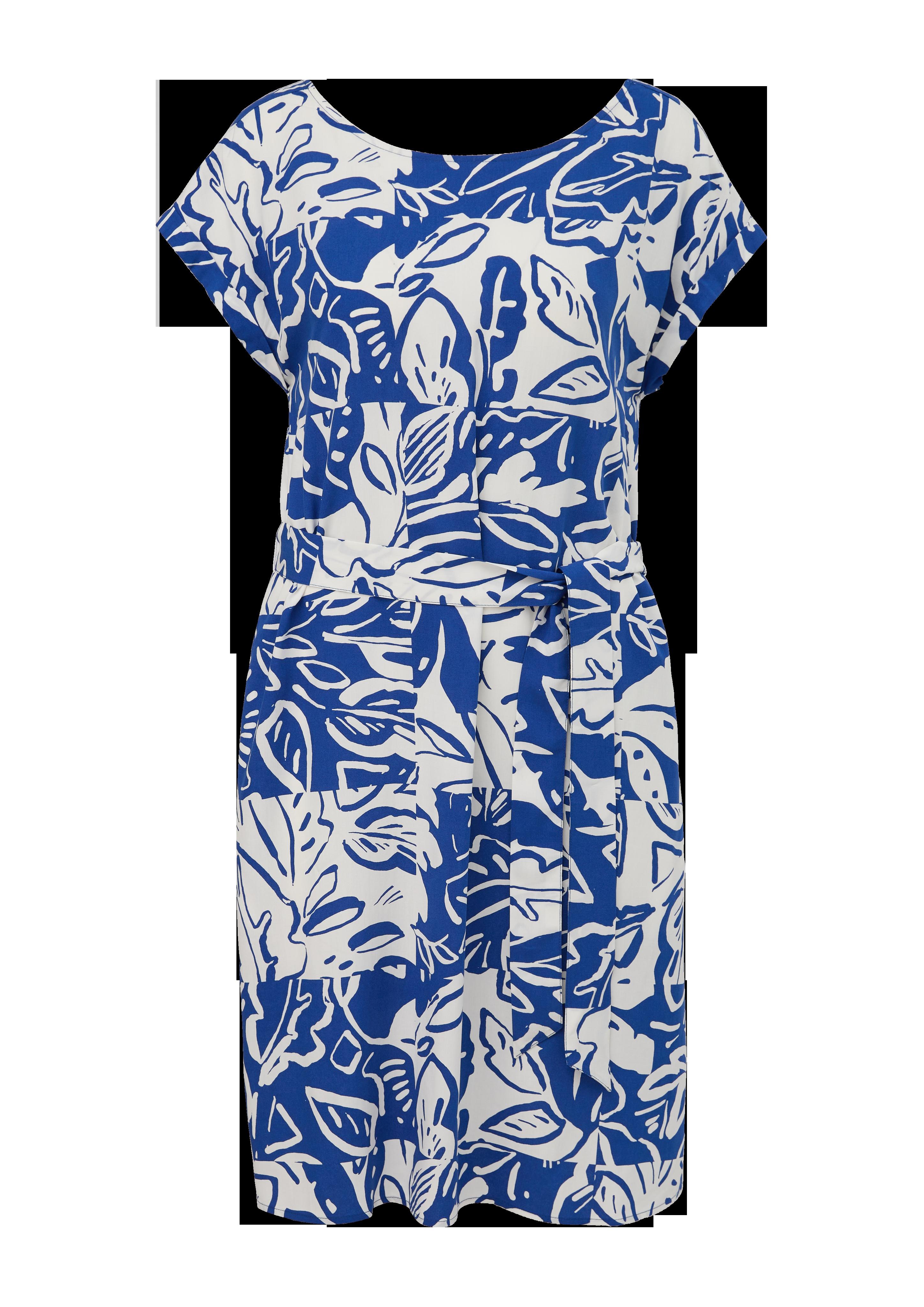 Kleid mit Bindeband aus Viskose  2131810-56A0