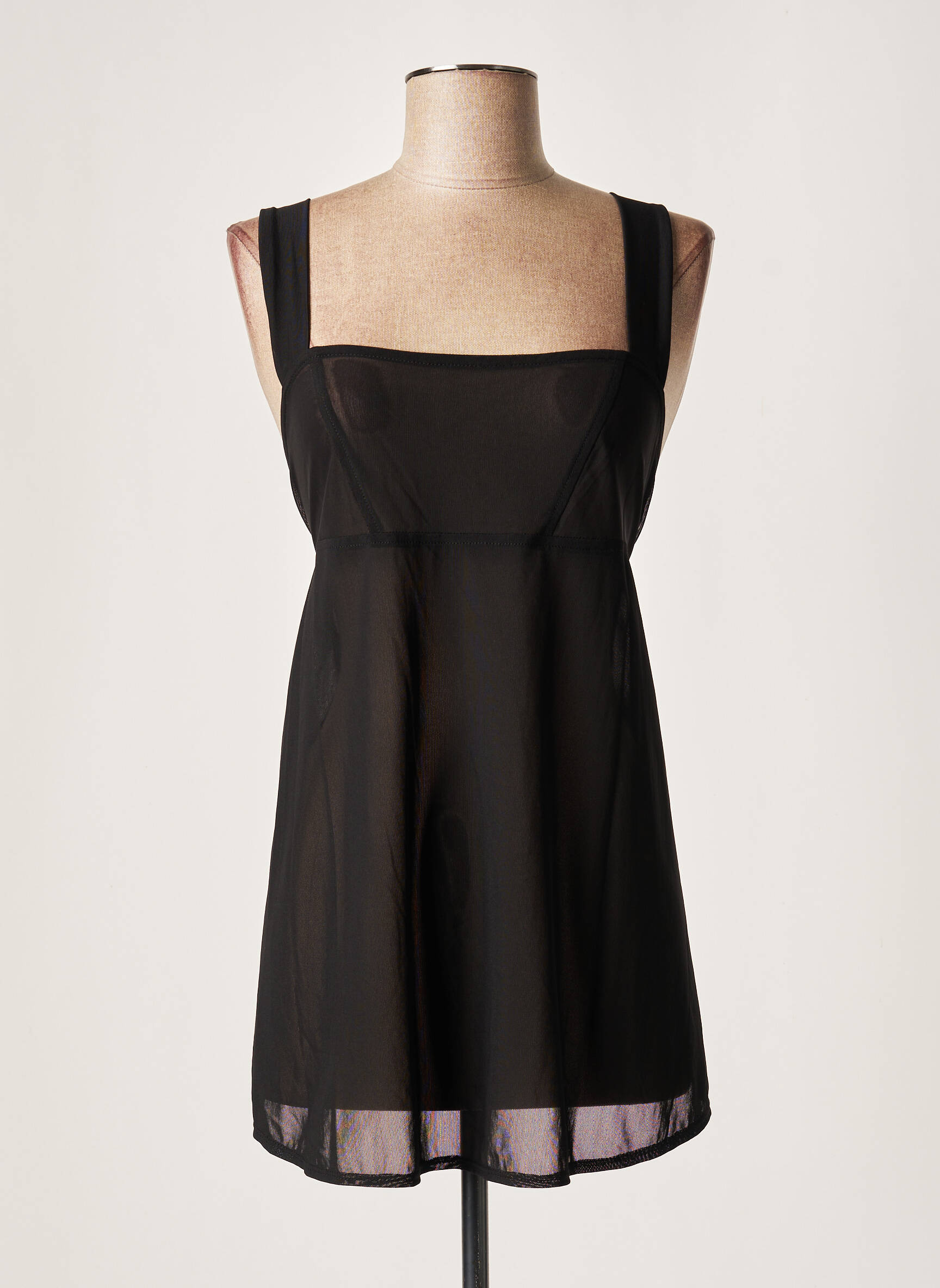Lauren Vidal Tuniquesansmanche Femme couleur noir