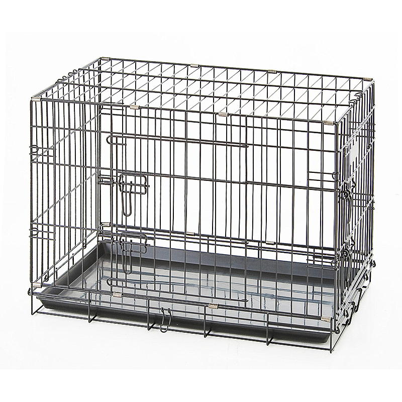 Zoozaker Hundebur 76x48x56 cm, sort metall